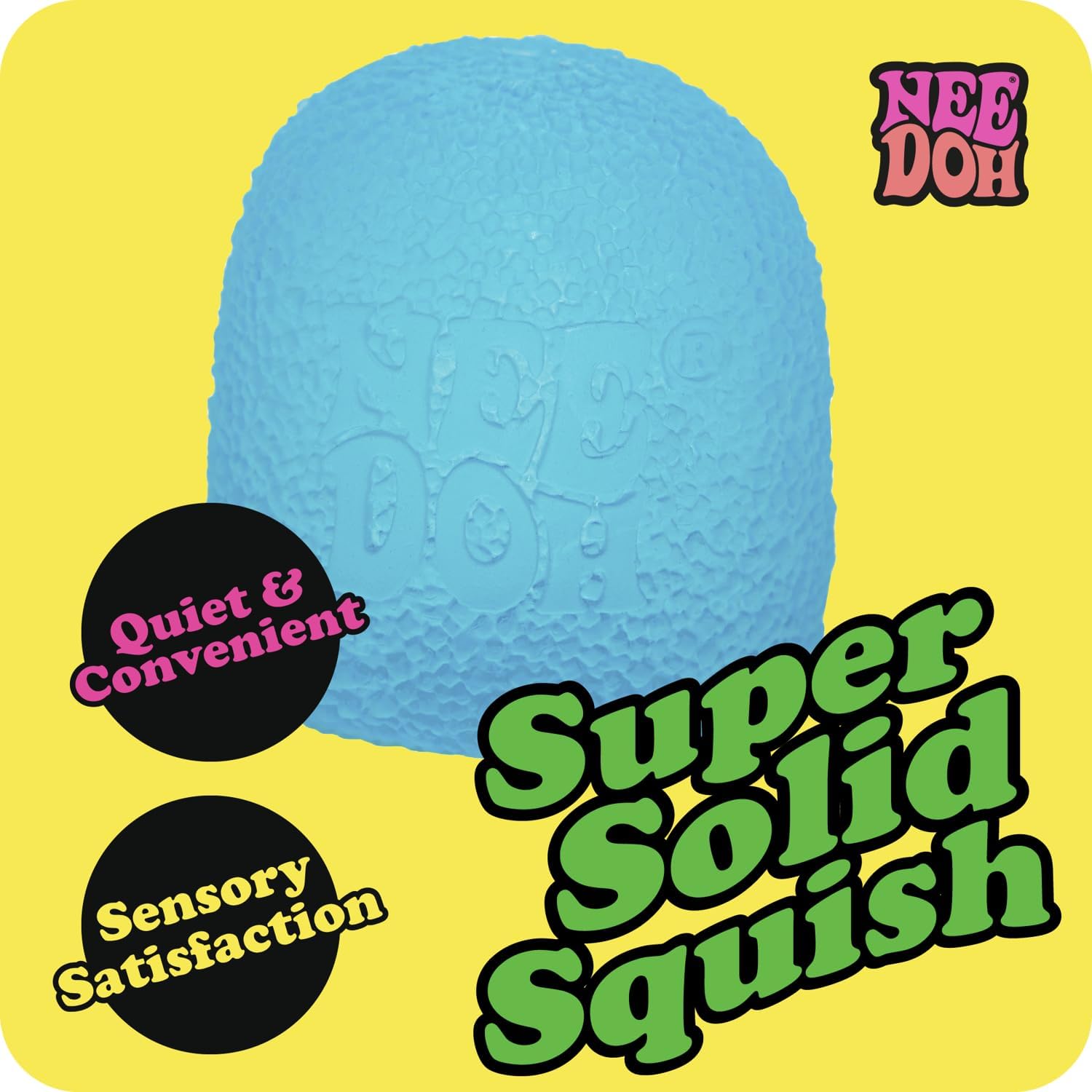 Schylling NeeDoh Gumdrop - Textured Sensory Toy with Super Solid Squish - 2.5″ Tall - Colors May Vary (Pack of 1) - Image 4